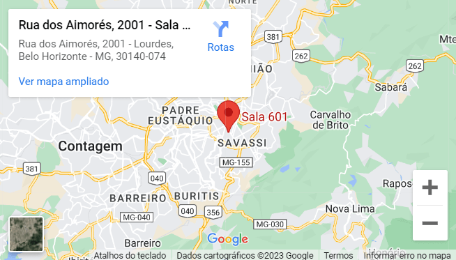 Mapa Belo Horizonte